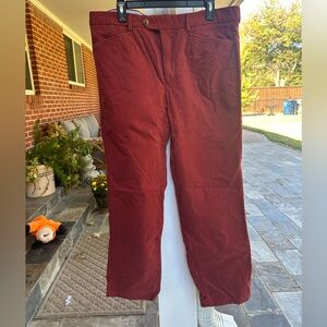 Vintage Peter Hadley Red Cotton Men’s Pants - Size 54 (US 38Wx31L)